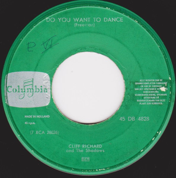 Cliff Richard : I'm Lookin' Out The Window / Do You Want To Dance (7", Single)