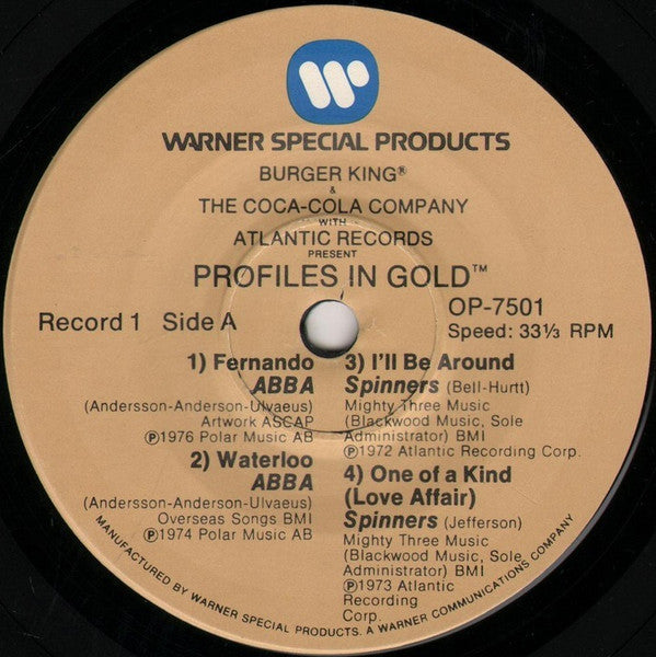 Various : Profiles In Gold Album 1 (7", Album)