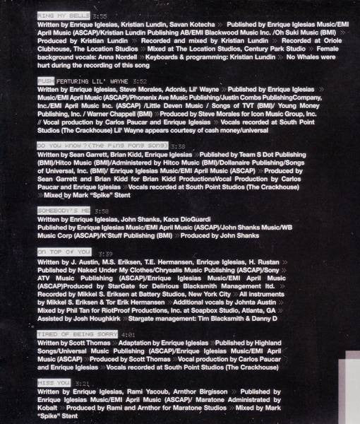 Enrique Iglesias : Insomniac (CD, Album, Sup)