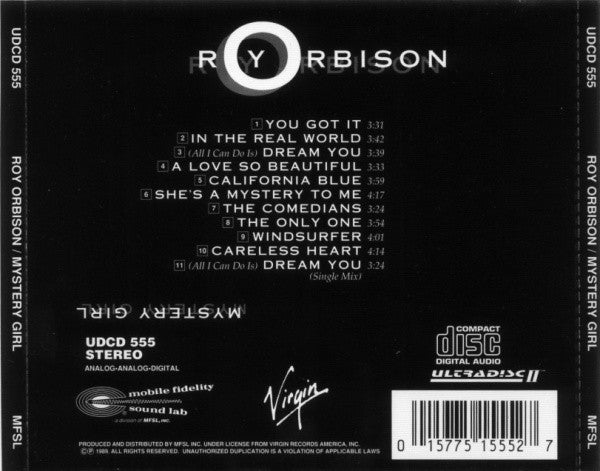 Roy Orbison : Mystery Girl (CD, Album, RE, RM)