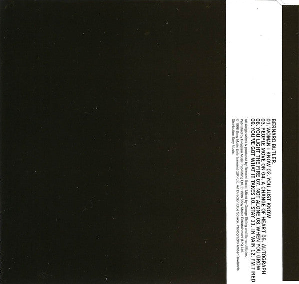 Bernard Butler : People Move On (CD, Album, Promo)