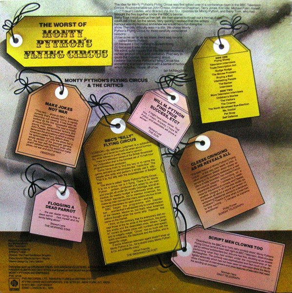 Monty Python : Monty Python's Flying Circus (LP, Mono, RE)
