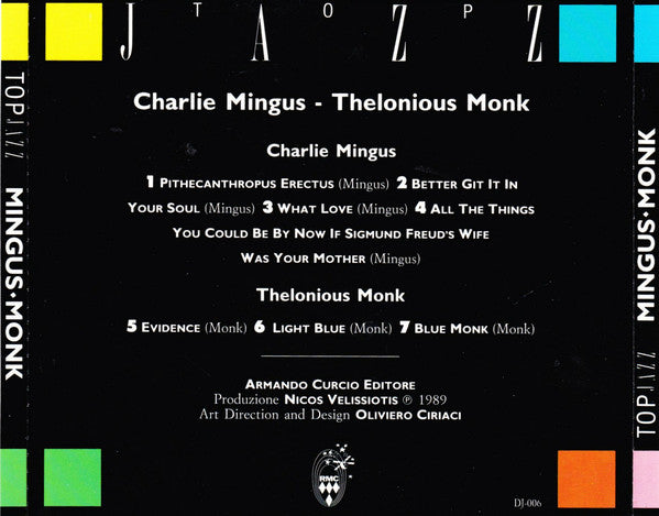 Charles Mingus / Thelonious Monk : Mingus - Monk (CD, Comp)