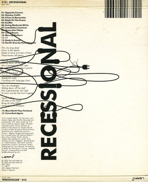 310 : Recessional (CD, Album, Mixed)