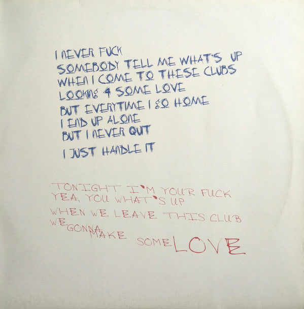 Romanthony's Nightvision : Never Fuck (12")