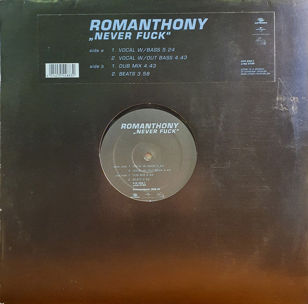 Romanthony's Nightvision : Never Fuck (12")