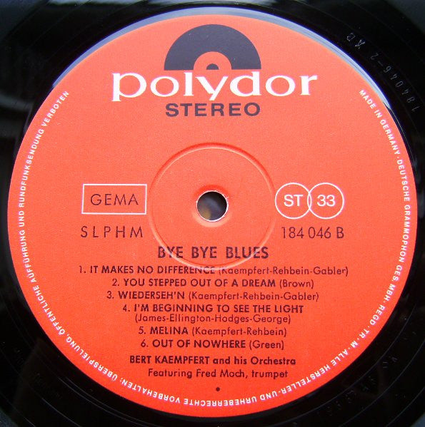 Bert Kaempfert And His Orchestra* : Bye Bye Blues (LP, Album)