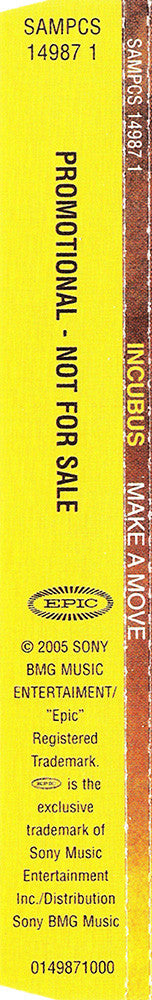 Incubus (2) : Make A Move (CD, Single, Promo)