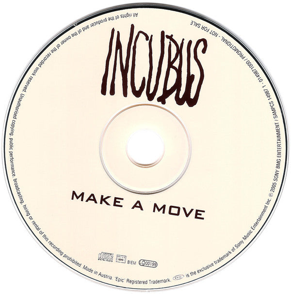 Incubus (2) : Make A Move (CD, Single, Promo)