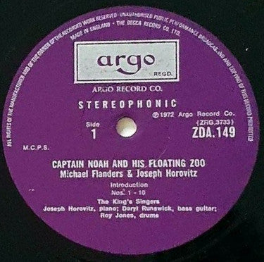 The King's Singers : Captain Noah And His Floating Zoo / Holy Moses (LP)