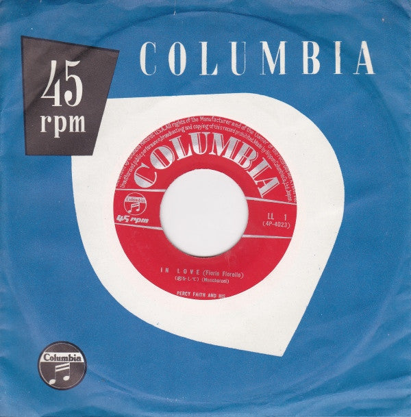 Percy Faith & His Orchestra = Percy Faith & His Orchestra : A Waltz For Cynthia = シンシアのワルツ / In Love = 恋をして (7", Single)