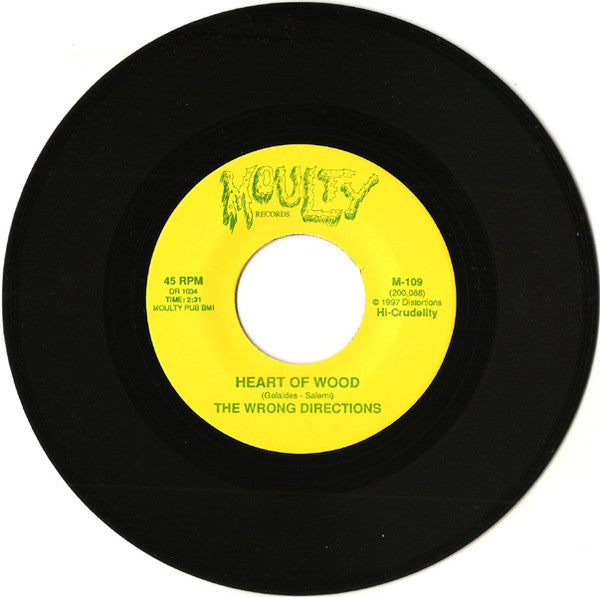 The Yag People / The Wrong Directions : Don't Wanna Cry / Heart Of Wood (7", Single)