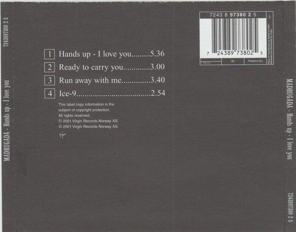 Madrugada : Hands Up - I Love You (CD, Maxi)