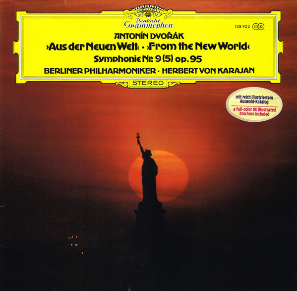 Antonín Dvořák - Berliner Philharmoniker · Herbert von Karajan : »Aus Der Neuen Welt« - »From The New World« - Symphonie Nr.9 (5) Op. 95 (LP, RE)