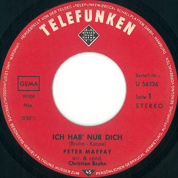Peter Maffay : Ich Hab' Nur Dich (7", Single)