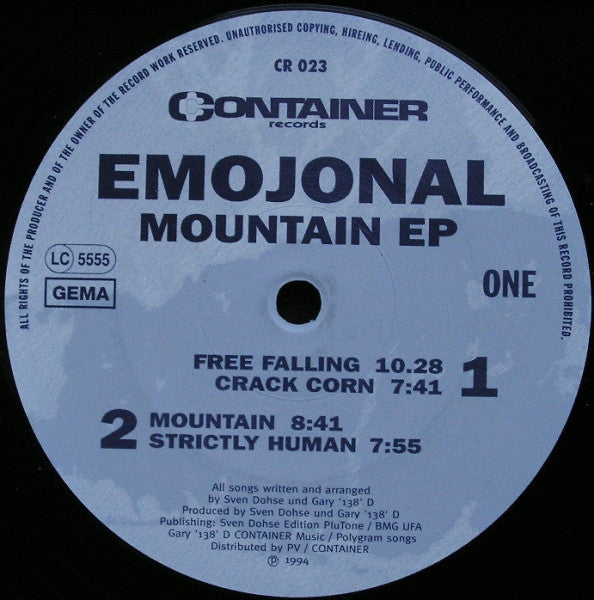 Emojonal : Mountain EP (12", EP)