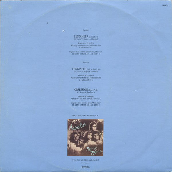 Animotion : I Engineer (Remix) (12", EP)