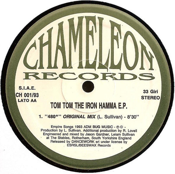 Tom Tom (6) : The Iron Hamma E.P. (12", EP)