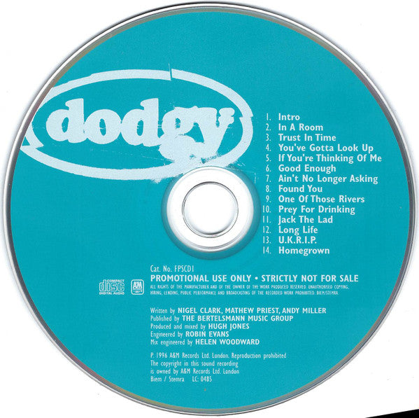 Dodgy : Free Peace Sweet (CD, Album, Promo)