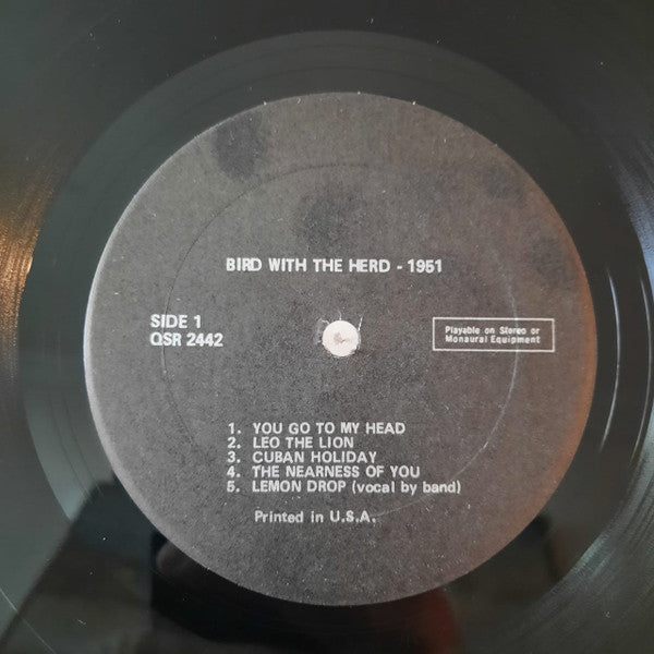 Charlie Parker : Bird With The Herd - 1951 (LP)