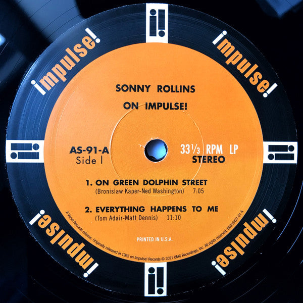 Sonny Rollins : On Impulse! (LP, Album, RE, 180)