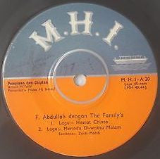 F. Abdullah Dengan Orkes Family Combo : Hasrat Chinta (7", EP)