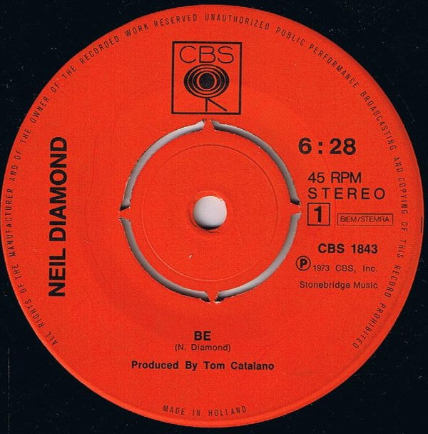Neil Diamond : Be (7")