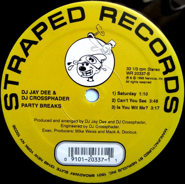 DJ Jay Dee & DJ Crossphader : Party Breaks (12")