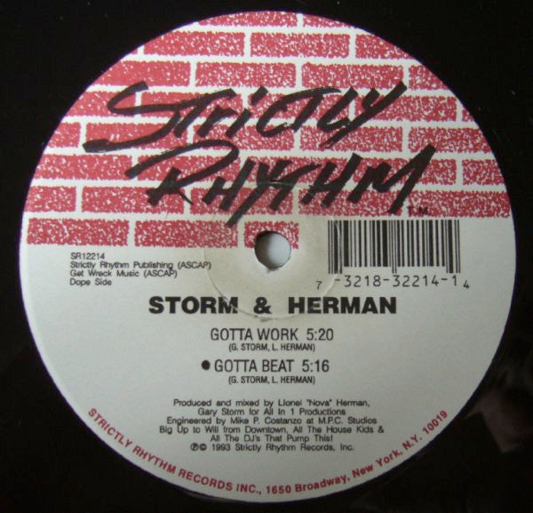 Storm & Herman : Freak You Down (12")