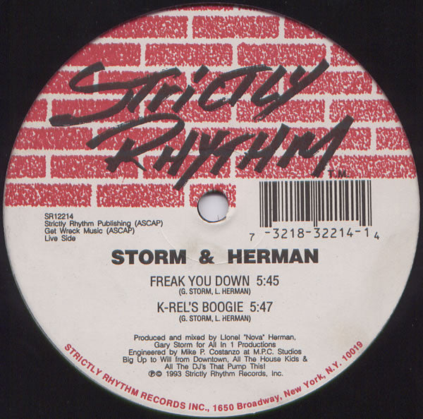 Storm & Herman : Freak You Down (12")