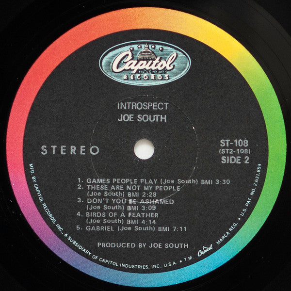 Joe South : Introspect (LP, Album, Jac)
