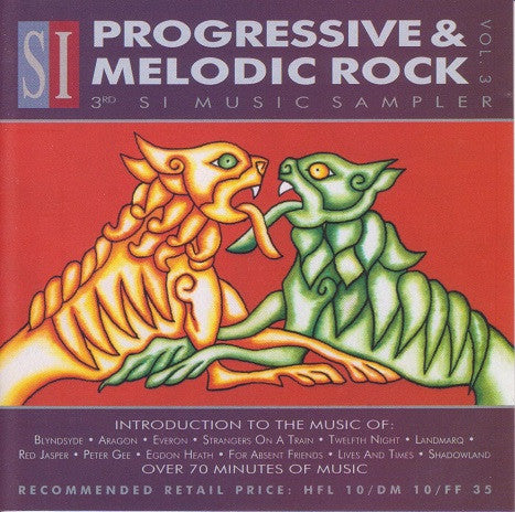 Various : Progressive & Melodic Rock Vol. 3 • 3rd SI Music Sampler (CD, Comp, Smplr)