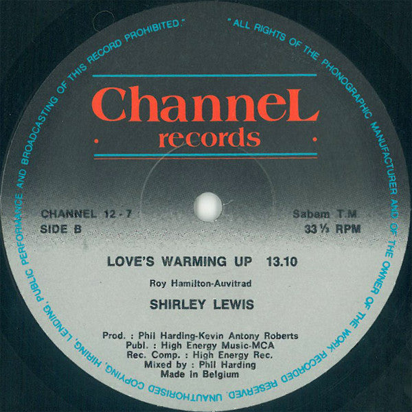 Shirley Lewis (2) : Love's Warming Up (12")
