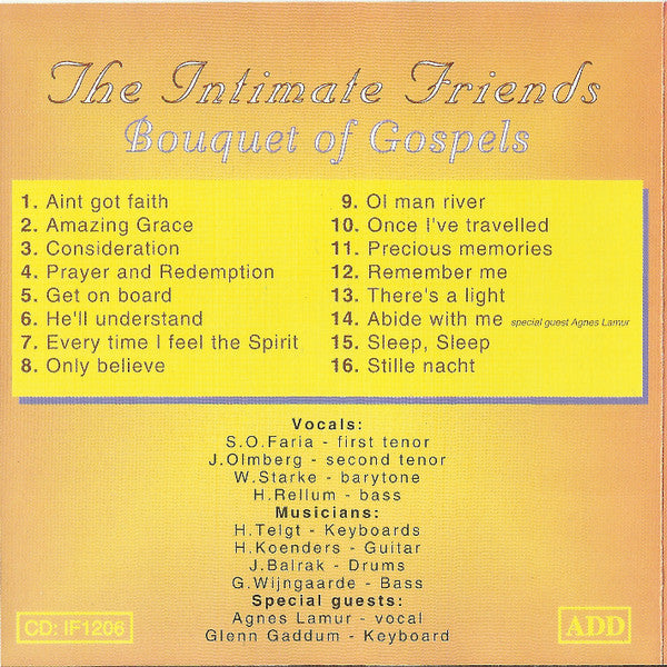 The Intimate Friends : Bouquet Of Gospels (CD, Album)