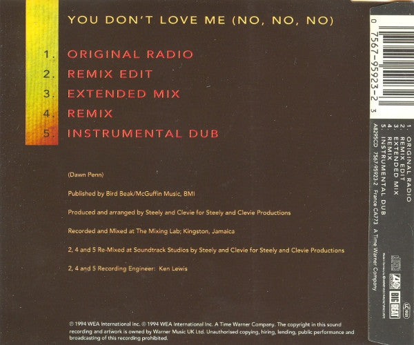 Dawn Penn : You Don't Love Me (No, No, No) (CD, Maxi)