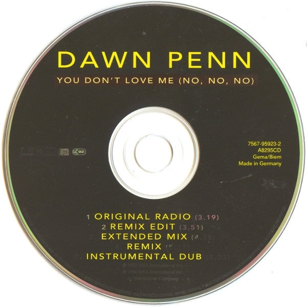 Dawn Penn : You Don't Love Me (No, No, No) (CD, Maxi)