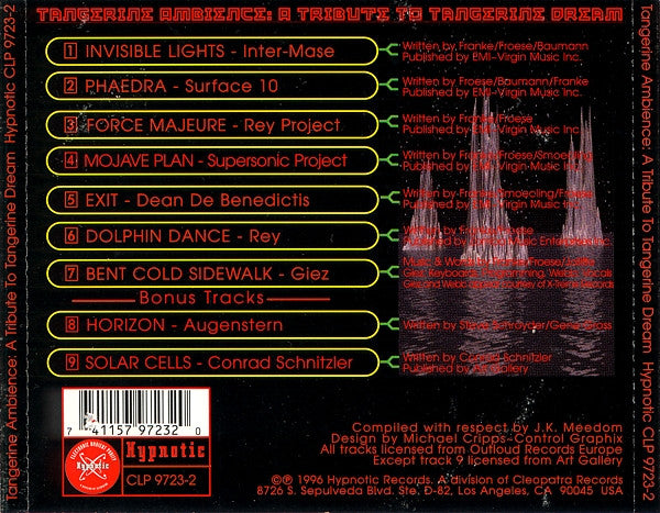 Various : Tangerine Ambience: A Tribute To Tangerine Dream (CD, Comp)
