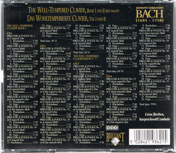 Johann Sebastian Bach : Keyboard Works Vol. I / Klavierwerke Vol. I (11xCD + Box)