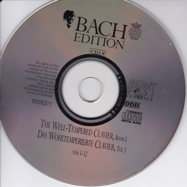 Johann Sebastian Bach : Keyboard Works Vol. I / Klavierwerke Vol. I (11xCD + Box)