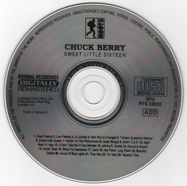 Chuck Berry : Sweet Little Sixteen (CD, Comp, RM)