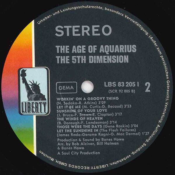 The Fifth Dimension : The Age Of Aquarius (LP, Album, Gat)