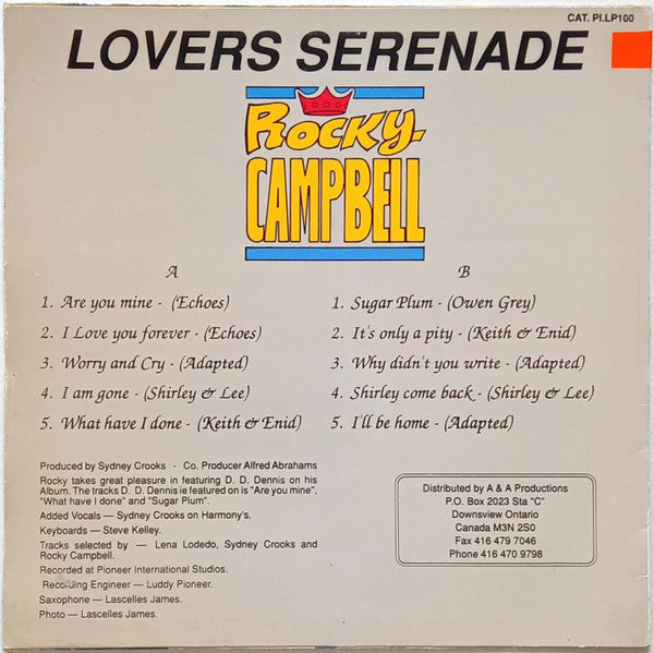Rocky Campbell : Lovers Serenade (12", Album)