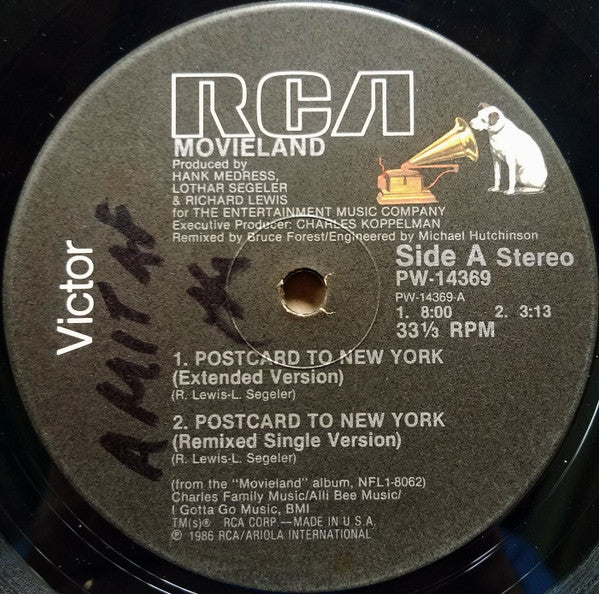 Movieland (2) : Postcard To New York (The Remix) (12")