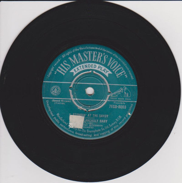 The Benny Goodman Quartet : Stompin' At The Savoy (7", EP)