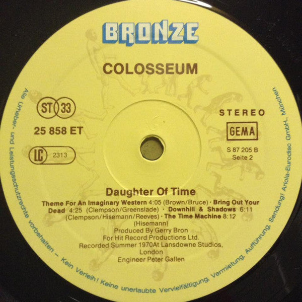 Colosseum : Daughter Of Time (LP, Album, RE)
