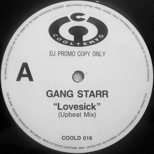 Gang Starr : Lovesick (Upbeat Mix) (12", Promo)