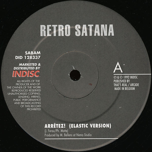 Retro Satana : Arrêtez ! (12")