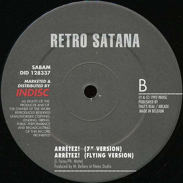 Retro Satana : Arrêtez ! (12")