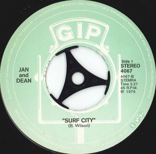 Jan & Dean : Surfcity / Dead Man's Curve (7")
