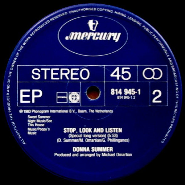 Donna Summer : People, People (12", EP)